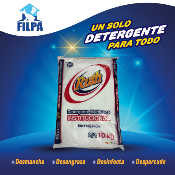 Detergente en Polvo RUTH 10 kilos